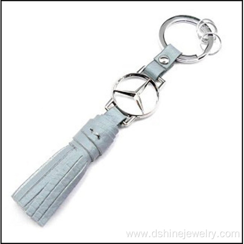 Real Leather Tassel Keyring Personalized Car Fringe Keychain